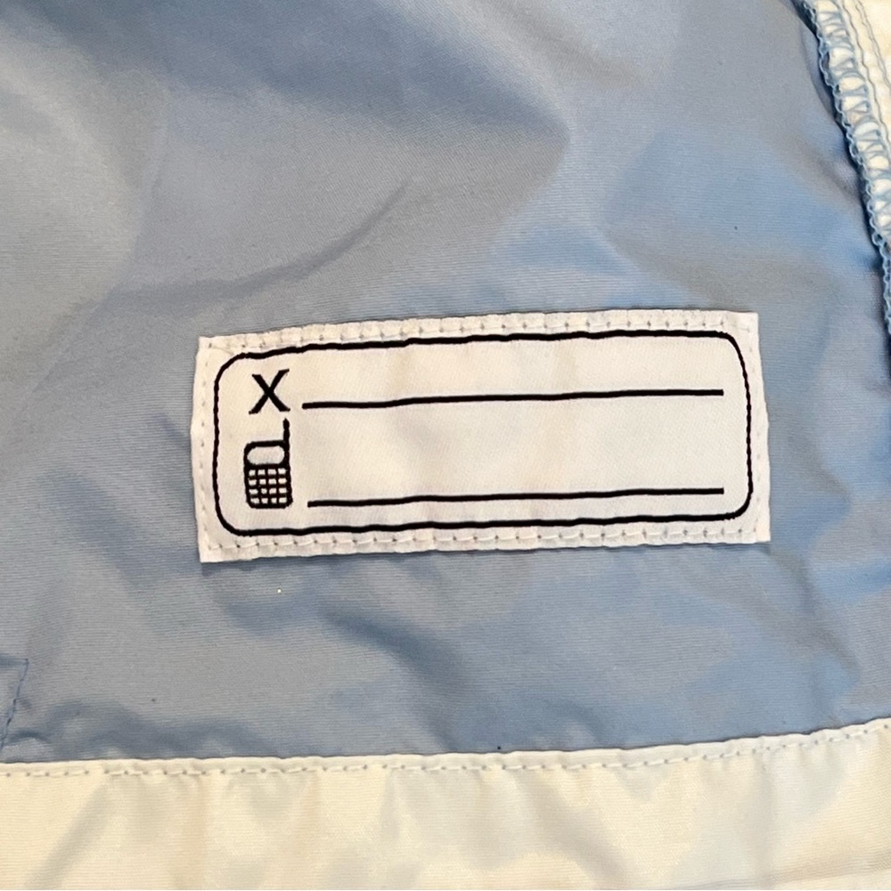 Columbia Lightweight Hooded Jacket Kids Size 4/5 Light Blue White Zip Up - Picture 7 of 9